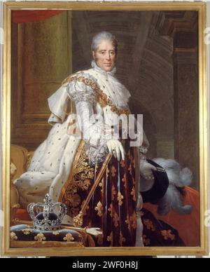 Anonym - Portrait de Charles X (1757-1836), roi de France, en Kostüm de sacre Stockfoto