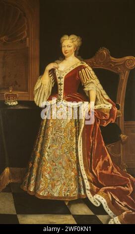 Anonym - Königin Caroline von Brandenburg-Ansbach, 1683 - 1737. Gemahlin von Georg II Stockfoto