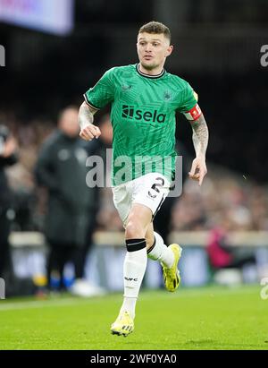 Kieran Trippier von Newcastle United während des Spiels der vierten Runde des Emirates FA Cup in Craven Cottage, London. Bilddatum: Samstag, 27. Januar 2024. Stockfoto