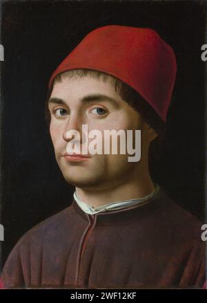 Antonello da Messina - Porträt eines Mannes Stockfoto