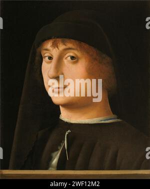 Antonello da Messina - Portrait of a Young Gentleman, 1474, Kat. 159. Stockfoto