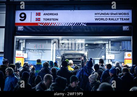 Gap, Fürstentum Monaco. 27. Januar 2024, während der FIA Rallye Weltmeisterschaft WRC Rallye Automobile Monte-Carlo 2024 27. Januar Gap, Frankreich Credit: Independent Photo Agency/Alamy Live News Stockfoto