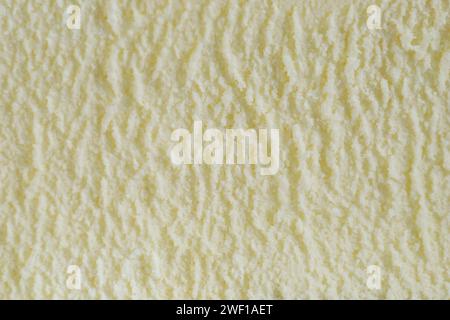 Vanilla Ice Cream Hintergrund, Draufsicht Stockfoto