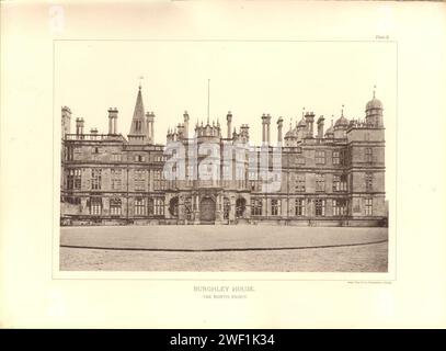 Architektur der Renaissance in England Plate 02 Burghley House die Nordfront. Stockfoto