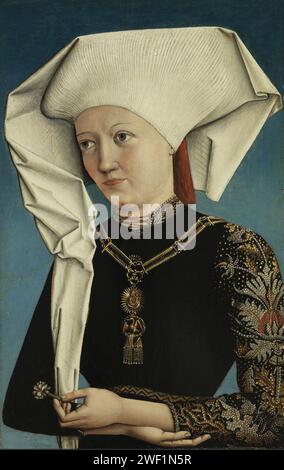 Retrato de una dama con la Orden del Cisne, anónimo Alemán. Stockfoto