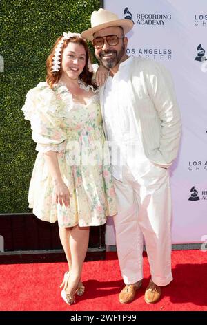 Los Angeles, USA. Januar 2024. Alisha Gaddis und Lucky Diaz nehmen am 66 27. Januar 2024 im NeueHouse Hollywood in Los Angeles, KALIFORNIEN, an der Feier der Recording Academy® Los Angeles Chapter Nominee Celebration Teil. (Foto: Corine Solberg/SipaUSA) Credit: SIPA USA/Alamy Live News Stockfoto