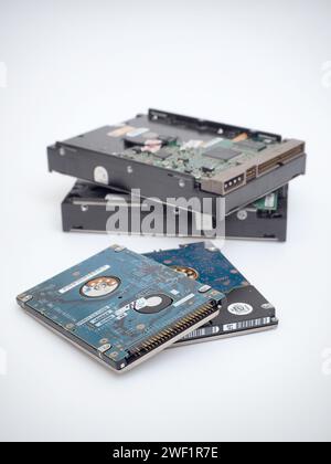 Festplattenspeicher für elektronische Geräte für Laptop- und Computer-Desktop-Systeme Stockfoto