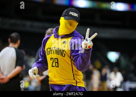 London, Kanada. Januar 2024. London Ontario Kanada, 27. Januar 2024. Die London Lightning besiegen die drei-State Admirals bei ihrem ersten Besuch in Kanada.London Lightning. Quelle: Luke Durda/Alamy Live News Stockfoto