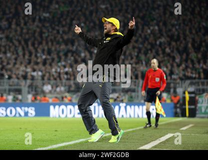 JŸrgen Klopp, Trainer Borussia Dortmund FuParc 1.Bundesliga : Borussia Dortmund - Borussia Mšnchengladbach © diebilderwelt / Alamy Stock Stockfoto