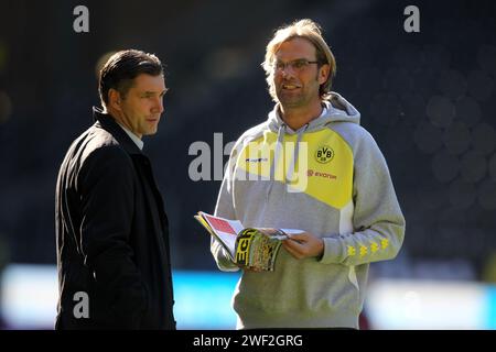 Trainer JŸrgen Jürgen Klopp Borussia Dortmund und Michael Zorc Fussball 1 Bundesliga Borussia Dortmund - 1 FC Kšln 5:0 Saiosn 2011 / 2012 22.10.2011 © diebilderwelt / Alamy Stock Stockfoto