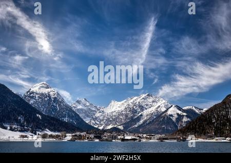 Der Achensee in Österreich, nördlich von Jenbach in Tirol. Stockfoto