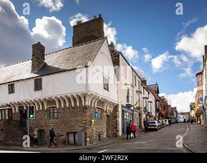 Vereinigtes Königreich, Wales, Gwynedd, Conwy (Conway), Stadtzentrum, High Street, Aberconwy House Stockfoto