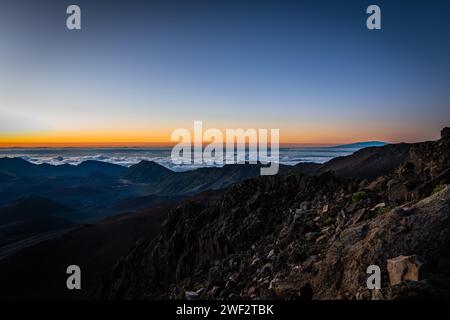 Hawaii, Maui, Haleakalā-Nationalpark Stockfoto