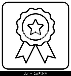 Award Star - Symbol Für Linie. Abbildung Des Vektormaterials. Premium-Vektor-Symbol für Web- oder App-Taste. Stock Vektor