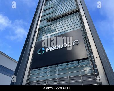 Usa. August 2023. Außenansicht des Hauptsitzes von Prologis mit Firmenlogo am Herb Caen Way, Port of San Francisco, San Francisco, Kalifornien, 17. August 2023. (Foto: Smith Collection/Gado/SIPA USA) Credit: SIPA USA/Alamy Live News Stockfoto