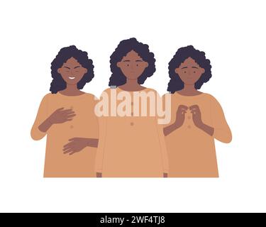 Bipolare Persönlichkeitsstörung. Geistiges Problem, geteilte Persönlichkeitsentrickvektorillustration Stock Vektor