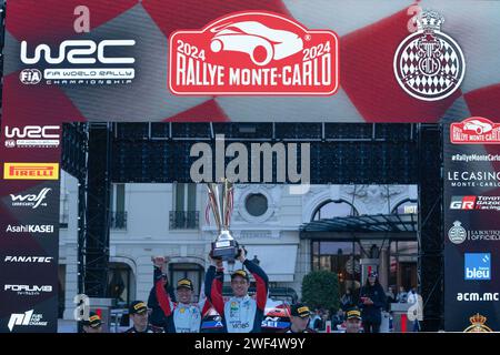 Gap, Fürstentum Monaco. Januar 2024. Während Der Fia-Rallye-Weltmeisterschaft Wrc Rallye Automobile Monte-Carlo 2024 28. Januar Gap, Frankreich Credit: Independent Photo Agency/Alamy Live News Stockfoto