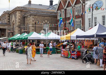 Salisbury Market, Wiltshire, Großbritannien Stockfoto