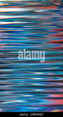 Farbfehler, Bildschirmverzerrung, Rauschen, Staubkratzer Stockfoto