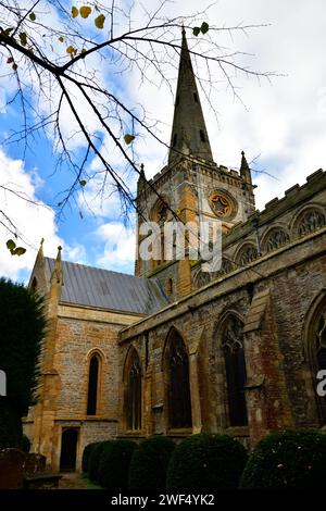 Holy Trinity Church Stratford upon Avon Warwickshire, wo William Shakespeare begraben ist Stockfoto