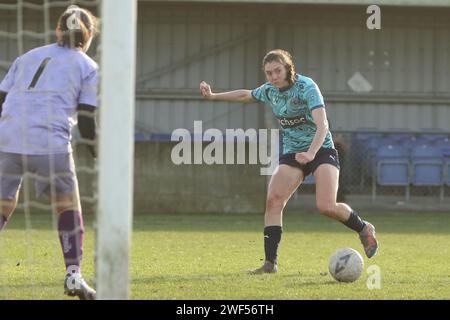 Ashford Town (Middx) Women FC gegen London Seaward FC, FA Women's National League FAWNL, 28. Januar 2024 Stockfoto