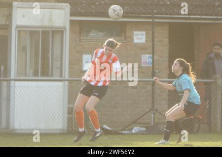 Ashford Town (Middx) Women FC gegen London Seaward FC, FA Women's National League FAWNL, 28. Januar 2024 Stockfoto