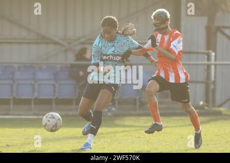 Ashford Town (Middx) Women FC gegen London Seaward FC, FA Women's National League FAWNL, 28. Januar 2024 Stockfoto