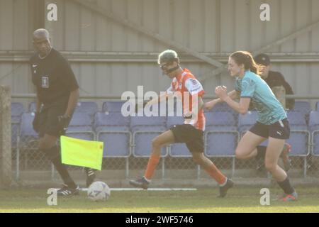 Ashford Town (Middx) Women FC gegen London Seaward FC, FA Women's National League FAWNL, 28. Januar 2024 Stockfoto