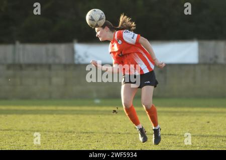 Ashford Town (Middx) Women FC gegen London Seaward FC, FA Women's National League FAWNL, 28. Januar 2024 Stockfoto