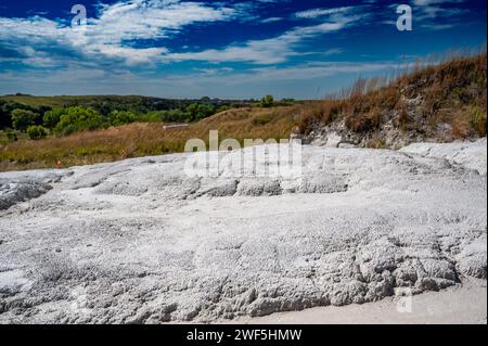 Blick auf den Ashfall Fossil Beds State Historical Park in Antelope County, Nebraska Stockfoto