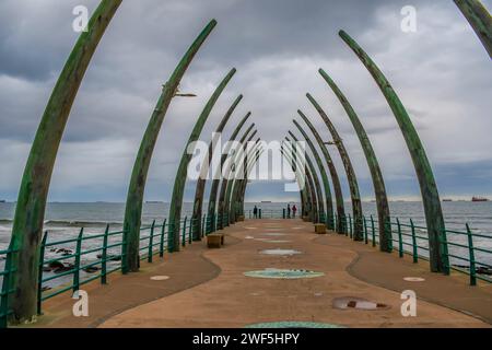 Die Meereslandschaft am Umhlanga-Walfang in Umhlanga liegt im Norden von Durban Stockfoto