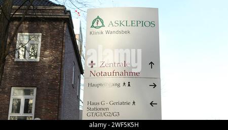 Die Asklepios Klinik Wandsbek im Marienthal in Wandsbek. Wandsbek Hamburg *** die Asklepios Klinik Wandsbek in Marienthal in Wandsbek Wandsbek Hamburg Stockfoto