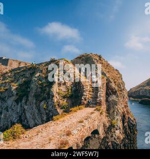 Das Fort von St. Johannes dem Täufer auf der Insel Berlenga Grande in Portugal Stockfoto