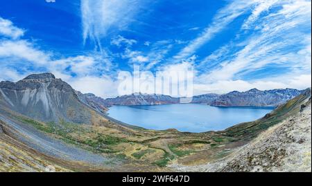 Tianchi, Westhang des Changbai-Berges, County Fusong, Autonome Präfektur Yanbian Koreanisch, Provinz Jilin Stockfoto