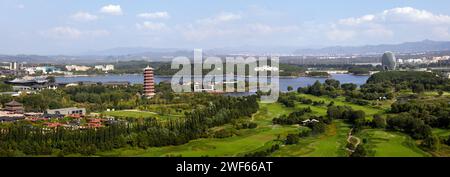 Yanqi Lake Scenic Area im Bezirk Huairou, Peking Stockfoto