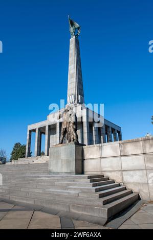 Slavin-Denkmal und Friedhof für Soldaten der sowjetischen Armee, die im Zweiten Weltkrieg starben. Bratislava. Slowakei. Stockfoto