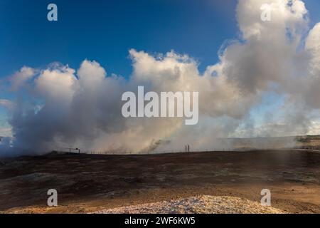 Die geothermische Industrie ist für die Energie islands sehr wichtig Stockfoto