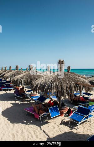 Torre San Giovanni Beach, Salento, Apulien, Italien Stockfoto