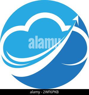 Cloud logo Vorlage Vektor icon Abbildung design Stock Vektor