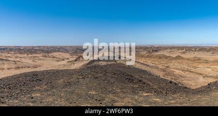 Die beeindruckende Mondlandschaft in der Nähe von Swakopmund, Namibia Stockfoto