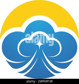 Cloud logo Vorlage Vektor icon Abbildung design Stock Vektor