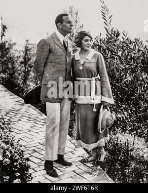 Douglas Fairbanks und Mary Pickford (1920er) Stockfoto