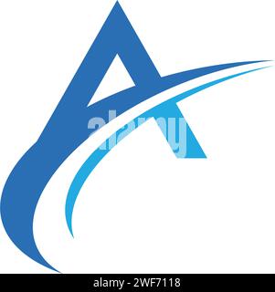 Einen Brief Logo Business Template Vektor Icon Design Stock Vektor