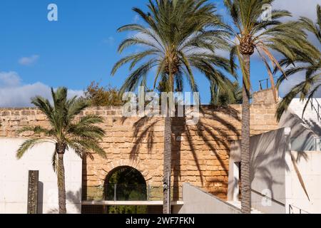 Dezember 2023 - Außenansicht von es Baluard, Palmas Museum für moderne und zeitgenössische Kunst Stockfoto