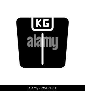 Symbol für Glyphenvektor skalieren isoliert Stock Vektor