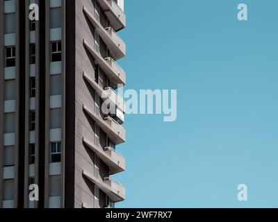 Einige kleine Details großer Gebäude in ganz Spanien Stockfoto