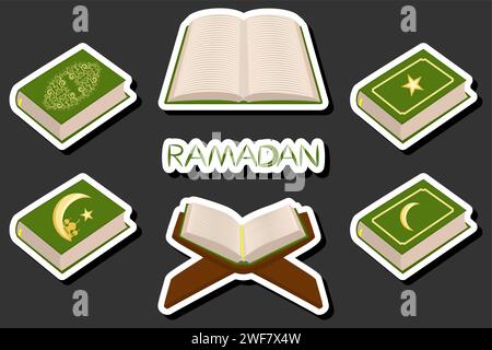 Schöne Farbillustration zum Thema des Feierns des jährlichen Feiertags Ramadan Stock Vektor