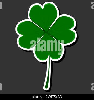 Schöne Farbillustration zum Thema des Feierns des jährlichen Feiertags St. Patrick's Day Stock Vektor