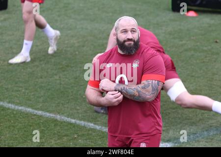 Girona, Spanien, 29. Januar 2024, Joe Marler nahm am englischen Rugby-Trainingscamp Teil Stockfoto