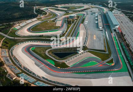 Luftaufnahme des Autodromo Internacional do Algarve Stockfoto